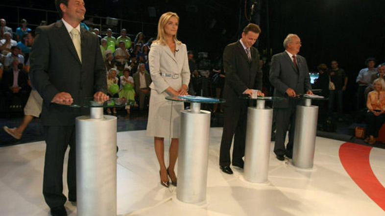 Prvaki strank so še zadnjič pred volitvami vsi skupaj nastopili pred kamerami ko