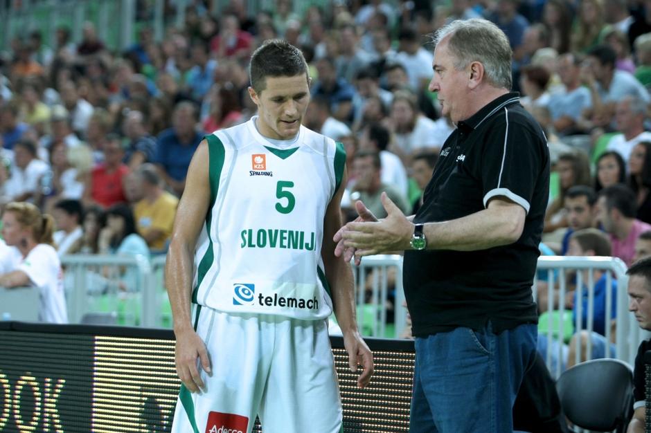 sport 07.08.2011 Jaka Lakovic, Bozidar Maljkovic, kosarka Slovenija - Crna gora, | Avtor: Saša Despot