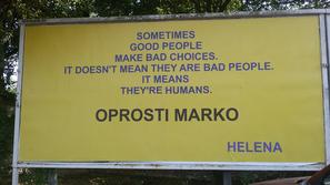 "Oprosti Marko"