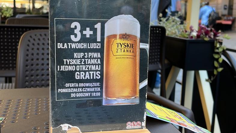 Cene, Pivo, hrana in pijača, Katovice