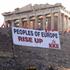 ATene , akropola, protestniki, transparent