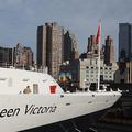 Queen Victoria, ki pluje šele od decembra, je v New York priplula prvič.