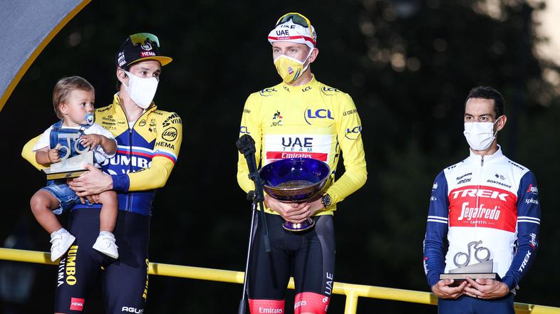 Primož Roglič in Tadej Pogačar