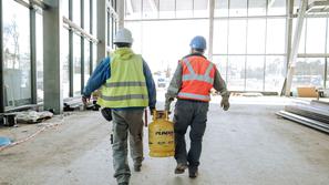 Delavci na gradbišču