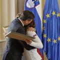 sprejem olimpijcev predsedniška palača Borut Pahor Tina Maze