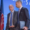 Gianni Infantino in Aleksander Čeferin