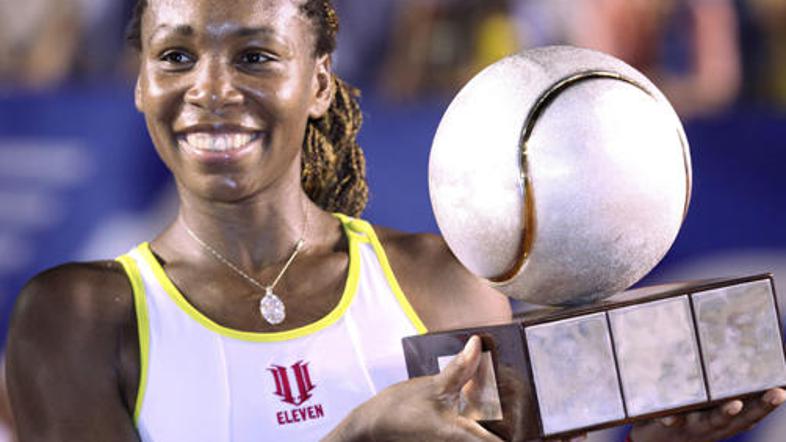 Venus Williams se je veselila že 41. turnirske zmage.