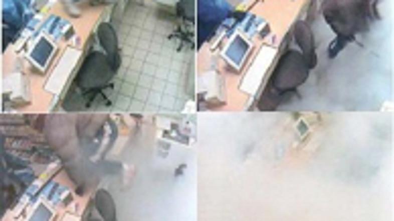 rop, Zlatarna Menart, dimna zavesa