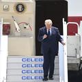 Donald Trump ob prihodu v Ankaro