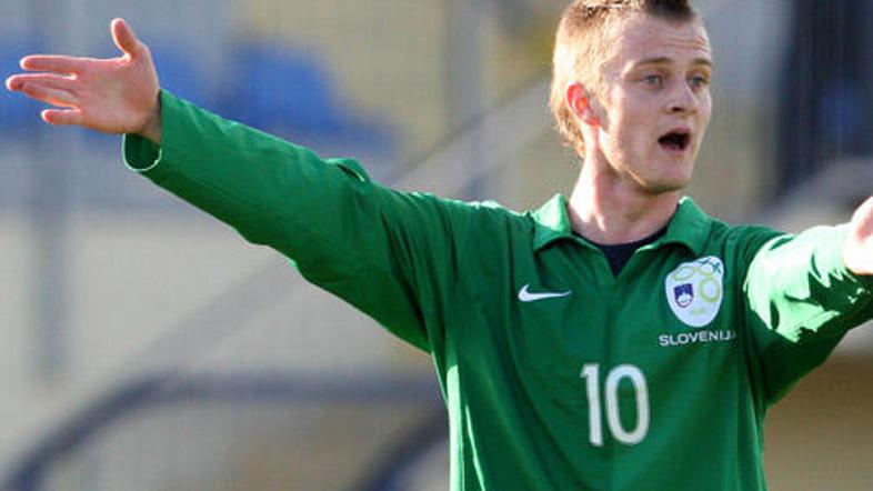 Rene Mihelič je v 69. minuti zabil častni zadetek za Slovenijo.