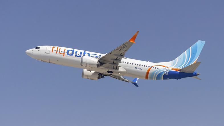 letalo letalske družbe FlyDubai