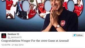 arsene wenger 1000 tekem