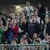 Navijači na tekmi Union Olimpija - Barcelona