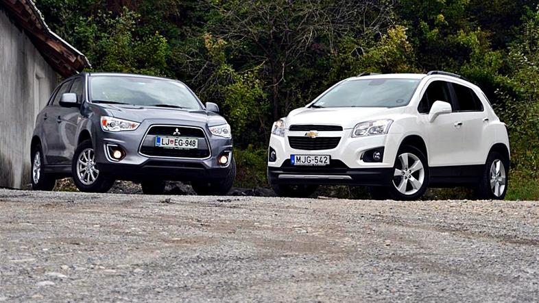 Mitsubishi ASX in Chevrolet trax