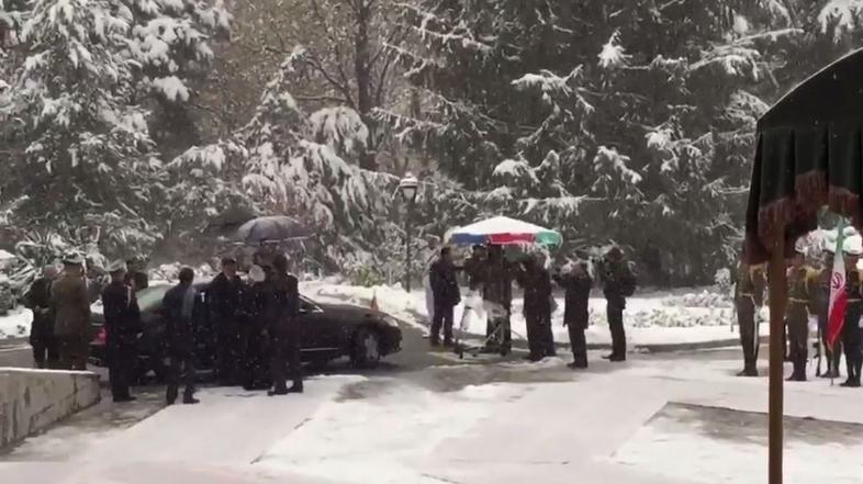 Sprejem Boruta Pahorja v Iranu