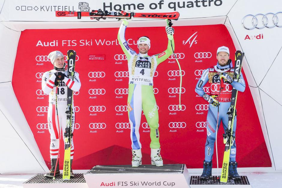 Mayer Boštjan Kline Jansrud smuk Kvitfjell | Avtor: EPA