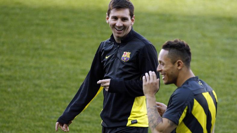 Messi Adriano Atletico Madrid Barcelona Liga prvakov četrtfinale