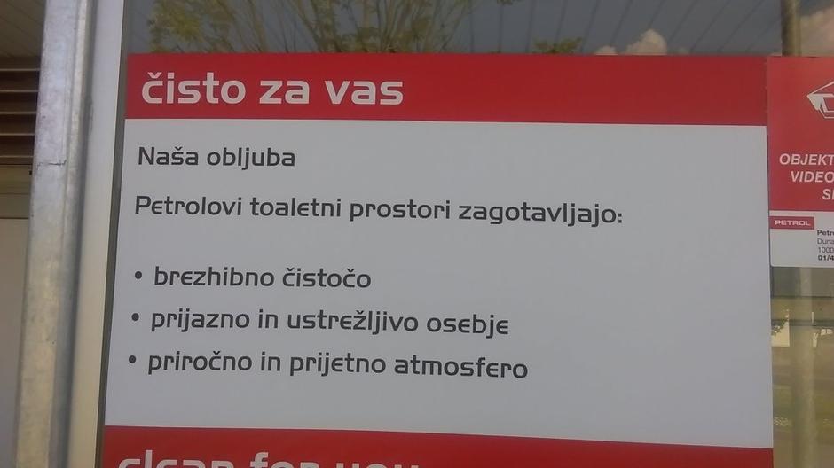 Plačljivo stranišče Petrol | Avtor: bralka