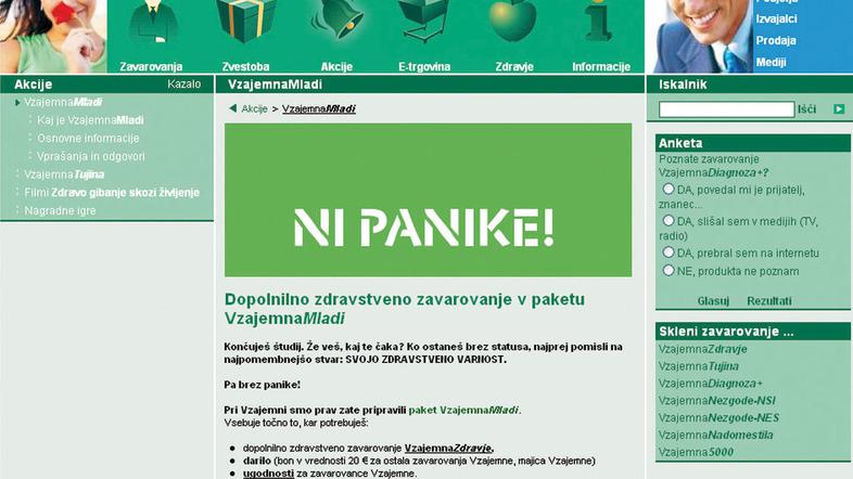 Šele po naši intervenciji je Vzajemna prvič v svoji zgodovini na spletnih strane