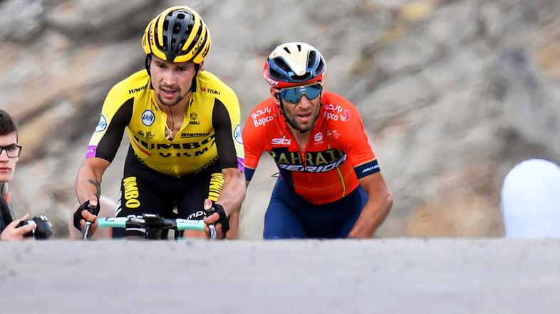 Primož Roglič, Vincenzo Nibali