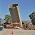 Silos je padel na napačno stran. (Foto: YouTube)