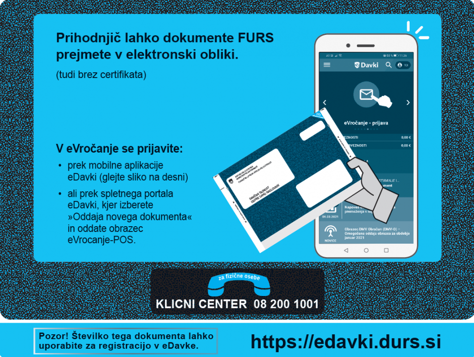Informativni izračun dohodnine | Avtor: FURS