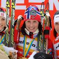 Therese Joahug Marit Bjoergen Charlotte Kalla