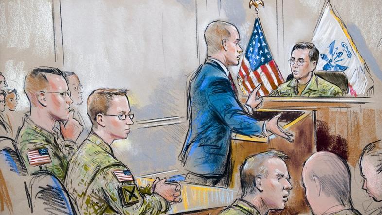 Skica s sodišča - Manning - 16. 12. 2011