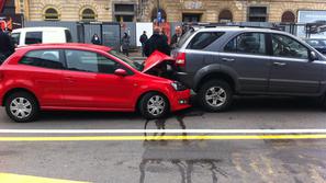 prometna nesreča trk ljubljana