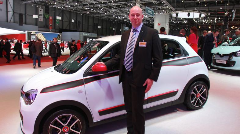 Direktor Revoza Patrice Haettel ob novem twingu