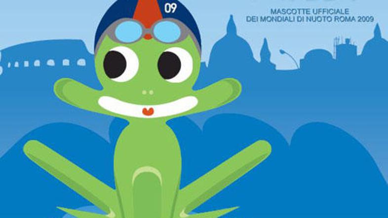 Diva je simpatična žabica, maskota 13. svetovnega prvenstva v vodnih športih.