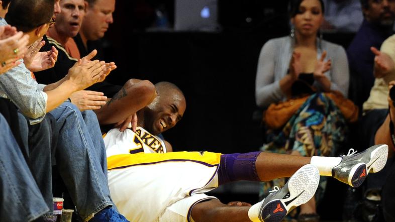 Kobe Bryant je bil prvi strelec tekme, prvaki pa so izgubili. (Foto: EPA)