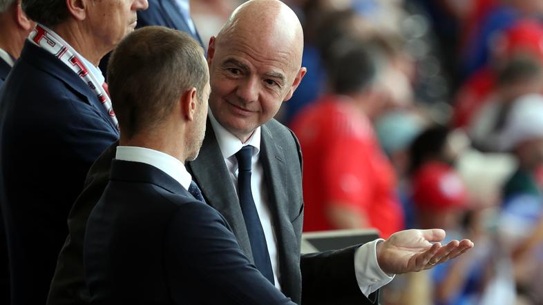 Aleksander Čeferin in Gianni Infantino