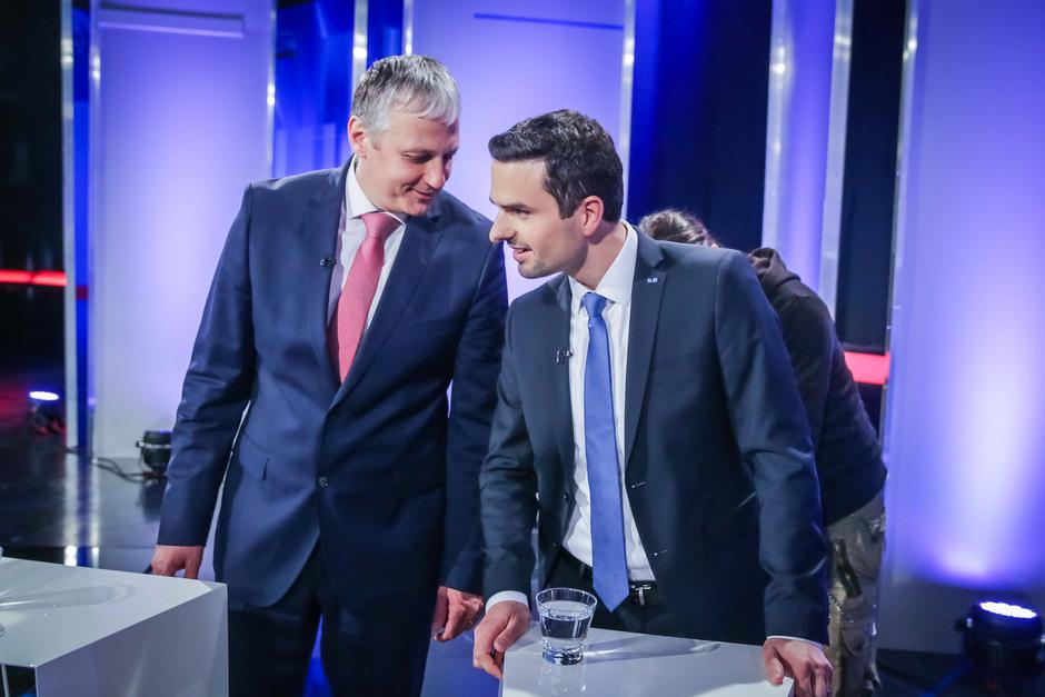 Aleš Primc in Matej Tonin | Avtor: Saša Despot