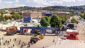 Stuttgart navijaška cona Schlossplatz