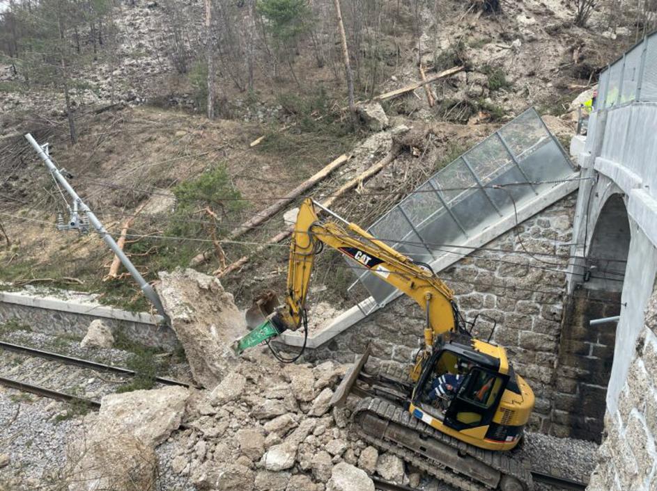 Skalni podor, skala, tiri, gorenjska železniška proga