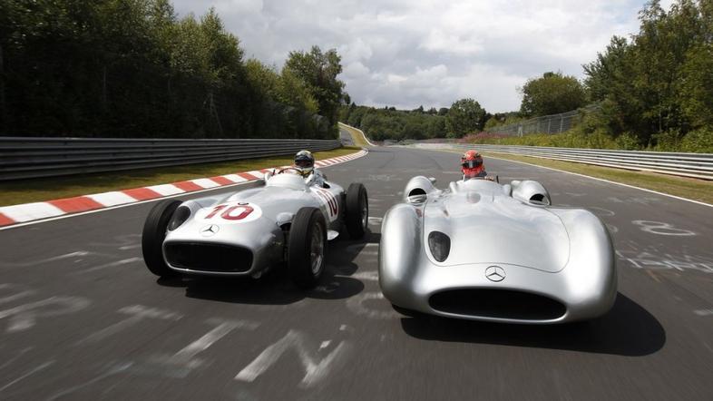 schumacher rosberg nordschleife fangio mercedes