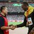 usain bolt snemalec sp atletika peking 200 metrov segway