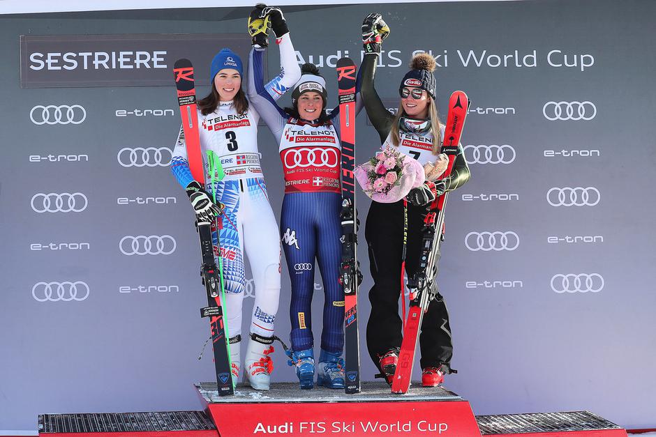 veleslalom Sestriere Vlhova Brignone Shiffrin | Avtor: Epa