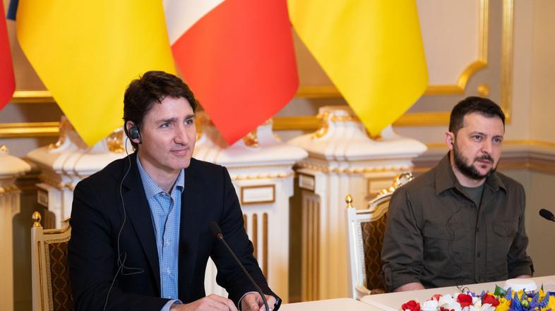 Ukrajina Volodimir Zelenski Justin trudeau