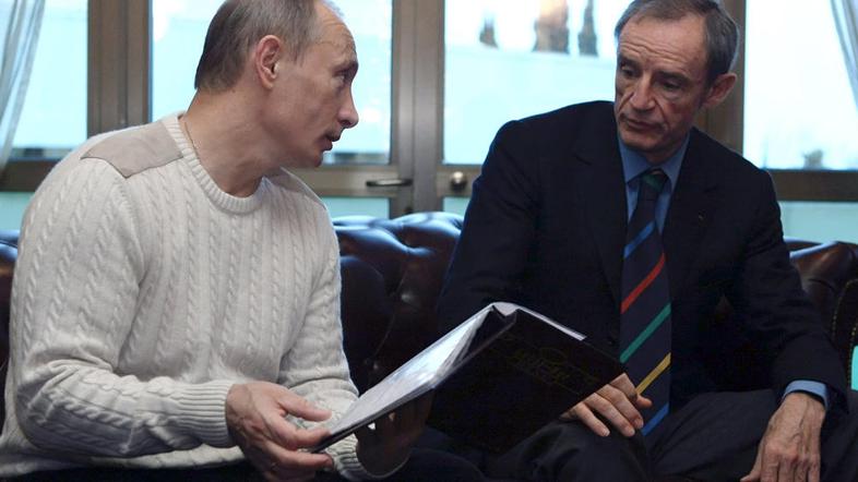 Killy (desno) je predsednik koordinacijske komisije za OI v ruskem Sočiju (2014)