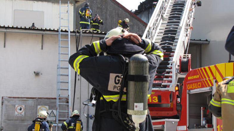 Širjenje požara so s hitro intervencijo preprečili gasilci.