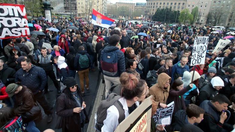 Protesti v Srbiji