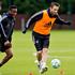 Lampard Obi Mikel Chelsea trening Liga prvakov Bayern finale Cobham London