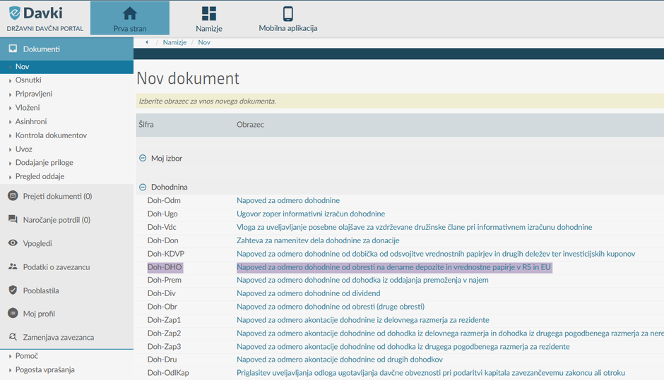 Napoved dohodnine za obresti | Avtor: Žurnal24 