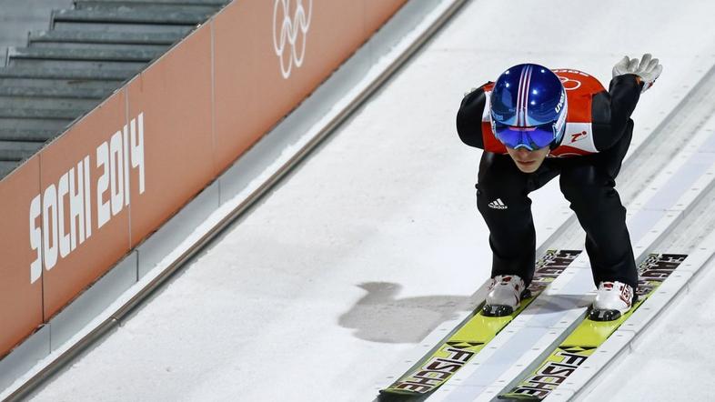 jurij tepeš olimpijske igre soči smučarski skoki