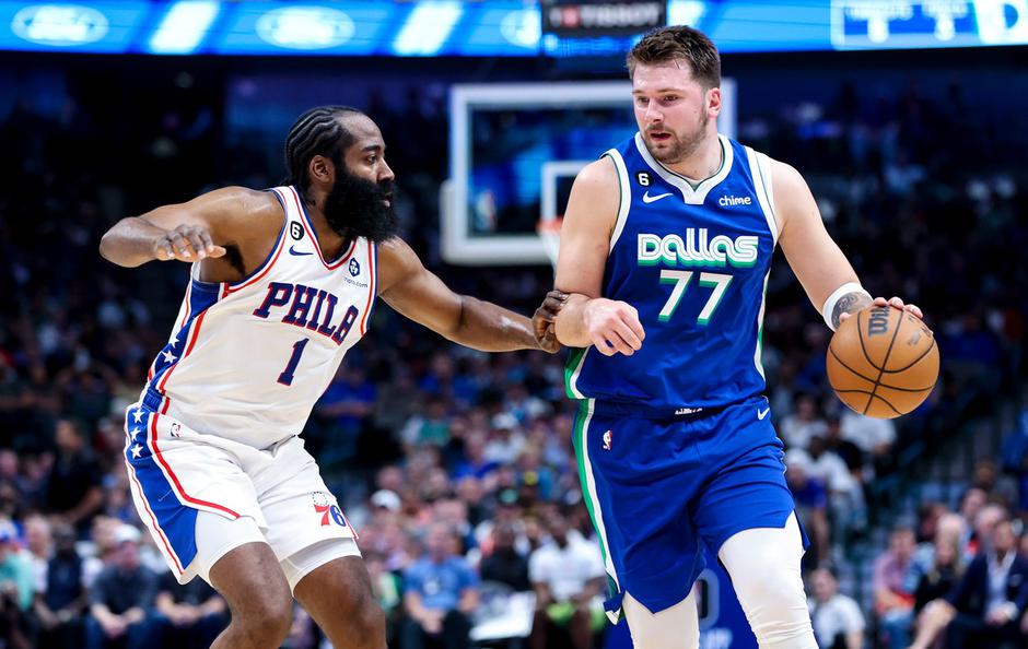 Luka Dončić in James Harden | Avtor: Profimedia