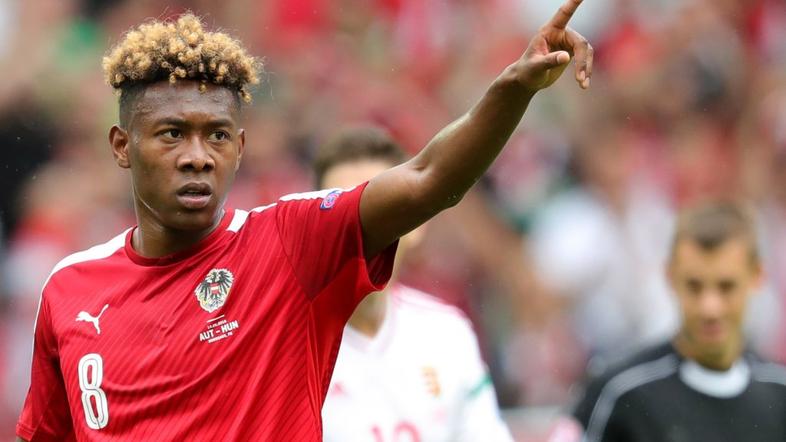 David Alaba Avstrija Madžarska Euro 2016