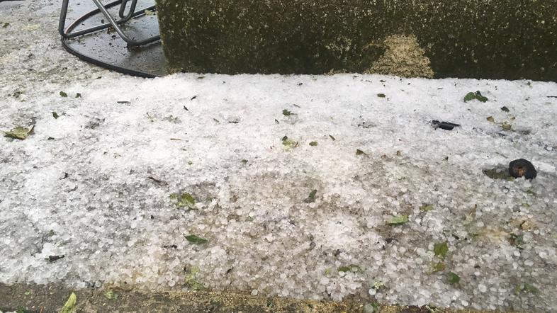 Sodra in toča na Goriškem