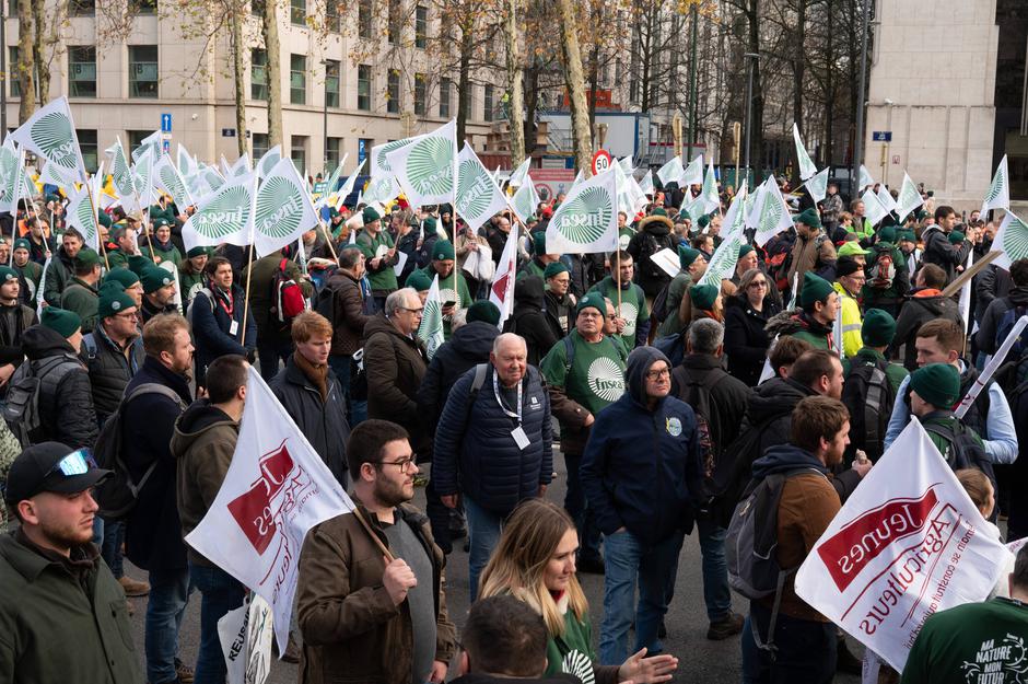 bruselj protest kmetov | Avtor: Profimedia